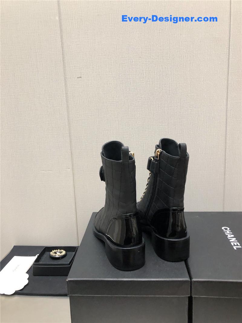 CC leather outsole martin boots