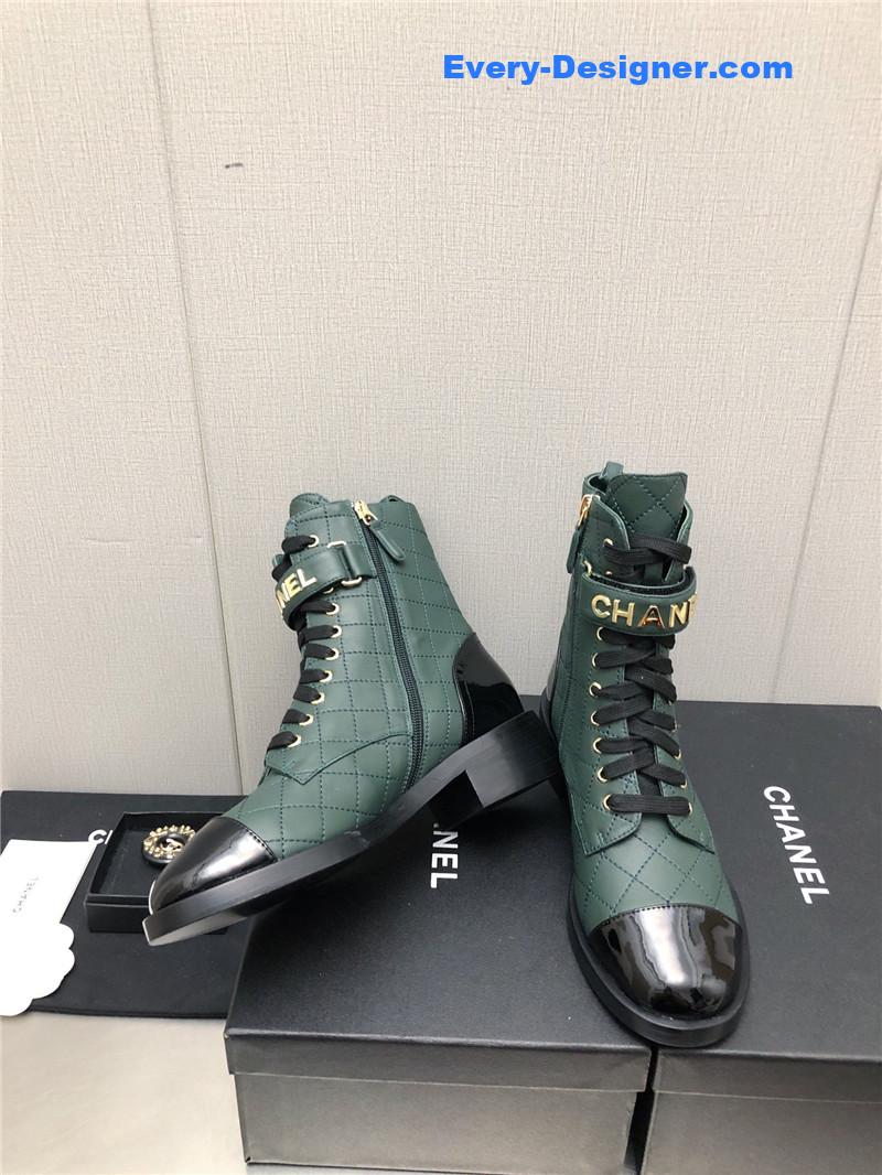 CC leather outsole martin boots