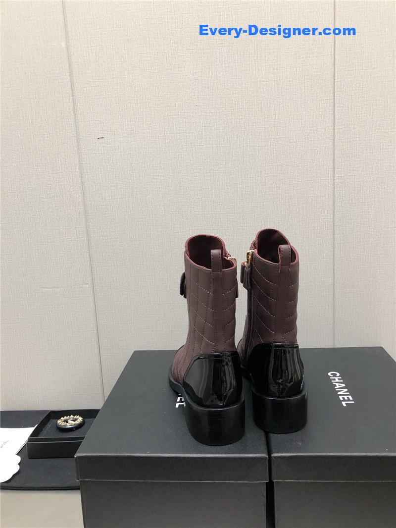 CC leather outsole martin boots