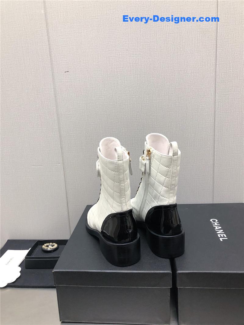 CC leather outsole martin boots