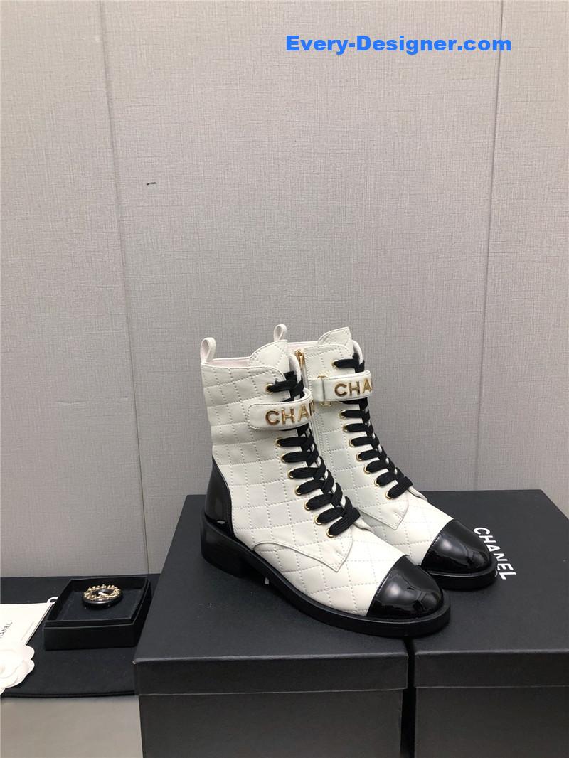 CC leather outsole martin boots