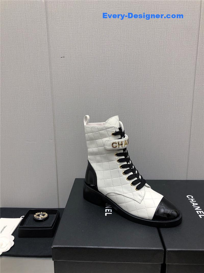 CC leather outsole martin boots