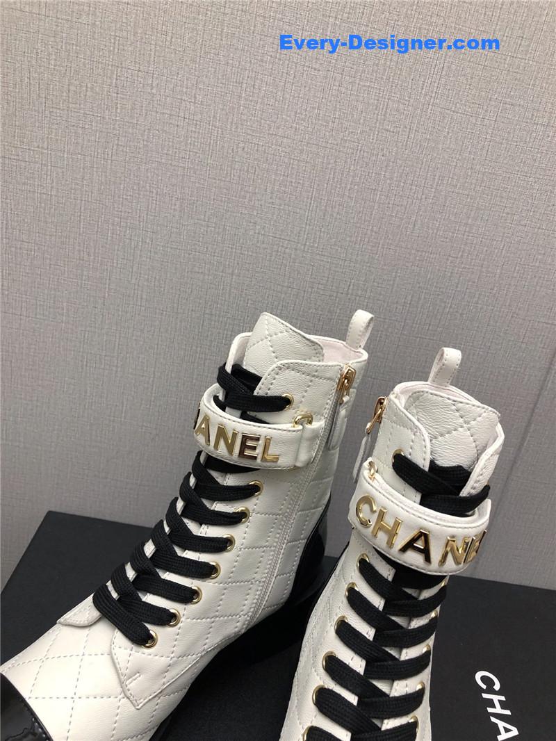 CC leather outsole martin boots