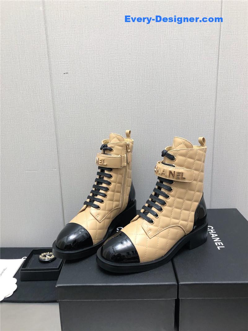 CC leather outsole martin boots