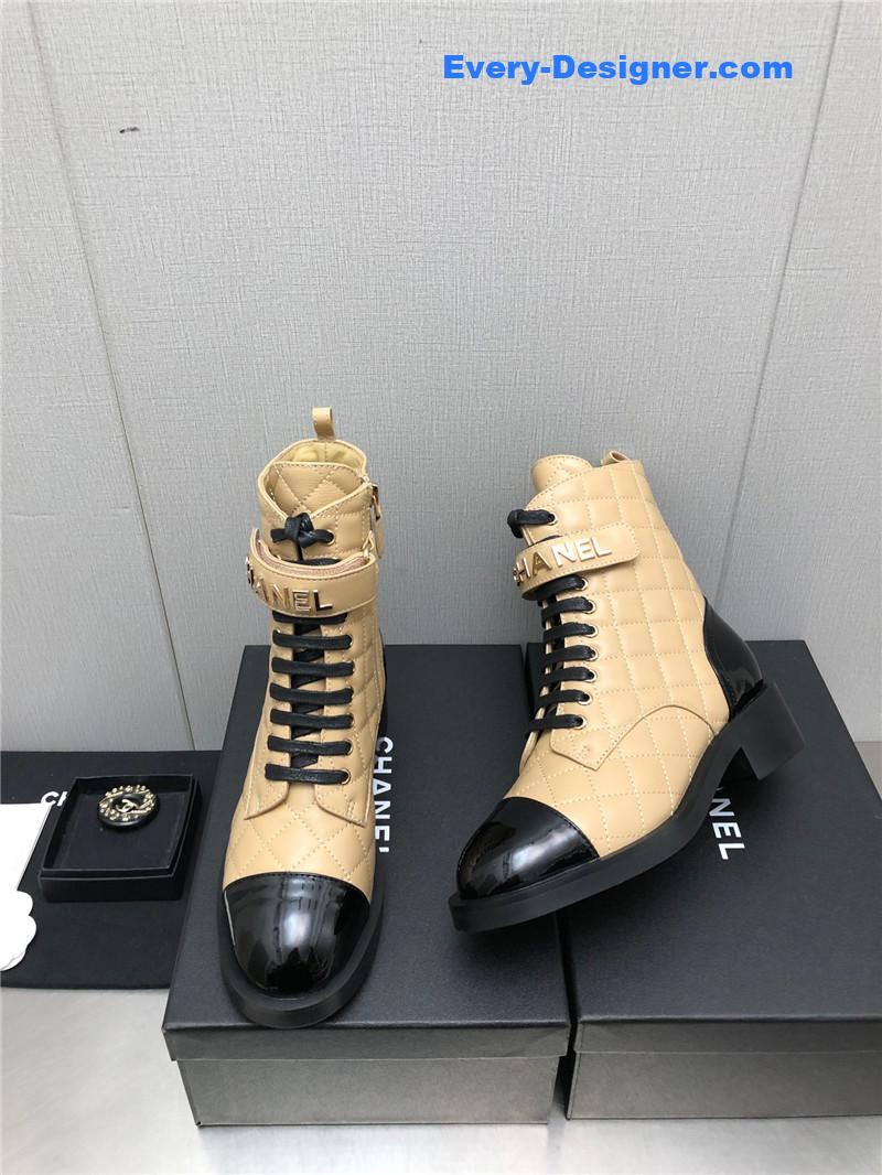 CC leather outsole martin boots