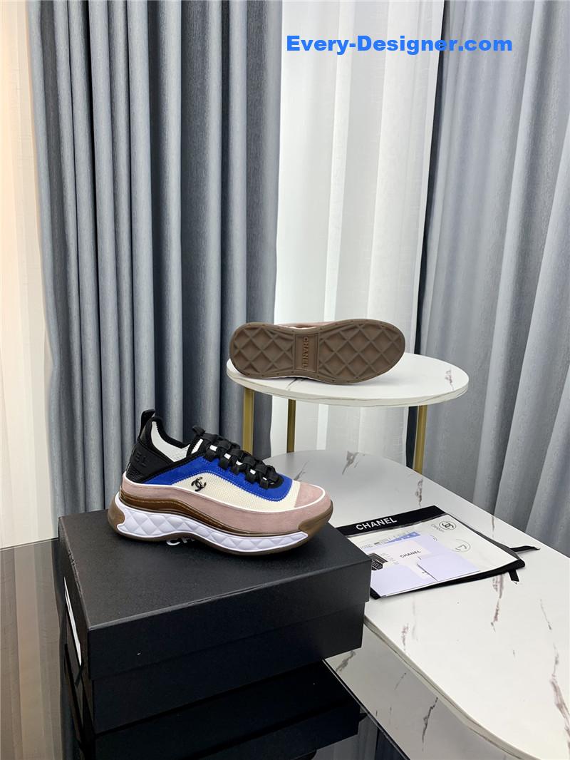 Ch**el new color matching casual sneakers