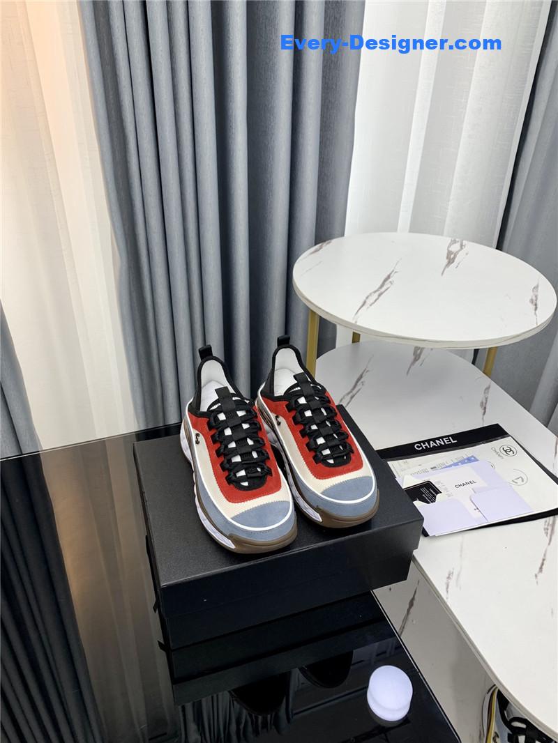 Ch**el new color matching casual sneakers