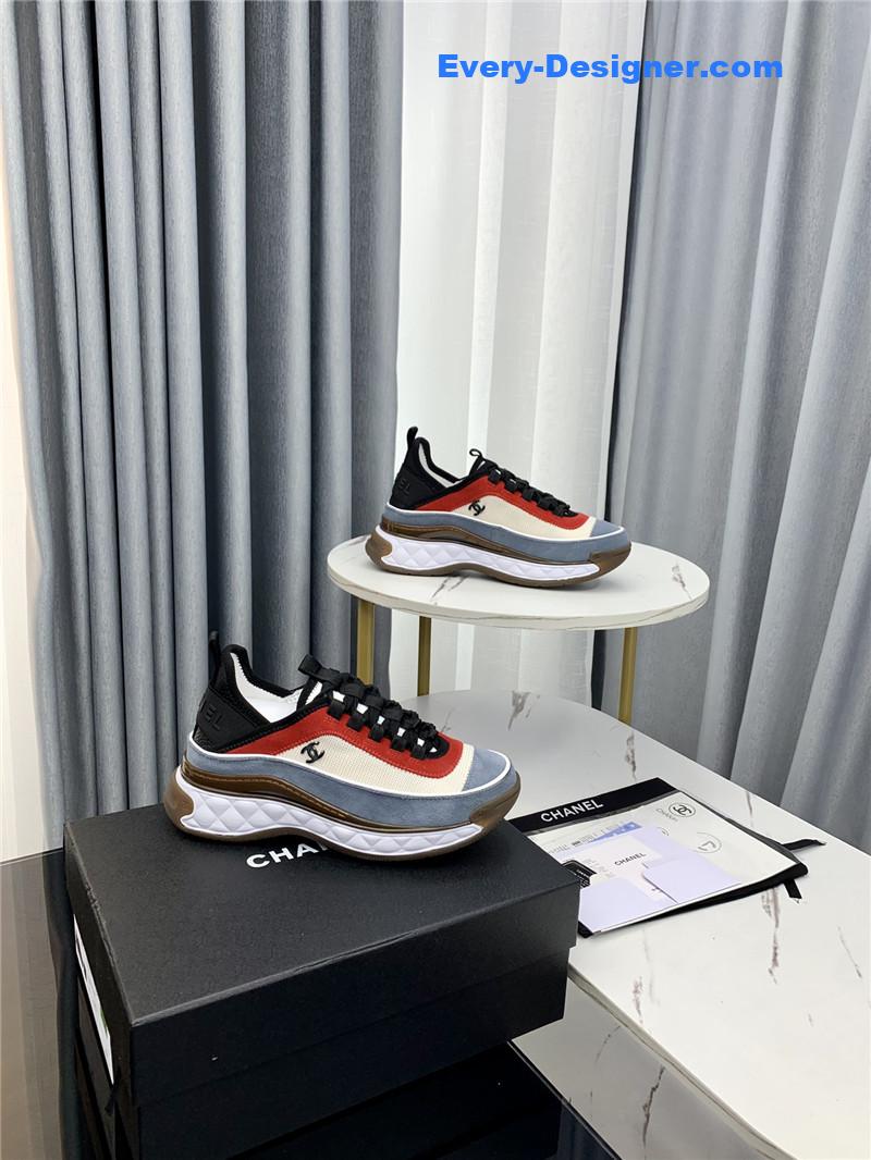 Ch**el new color matching casual sneakers