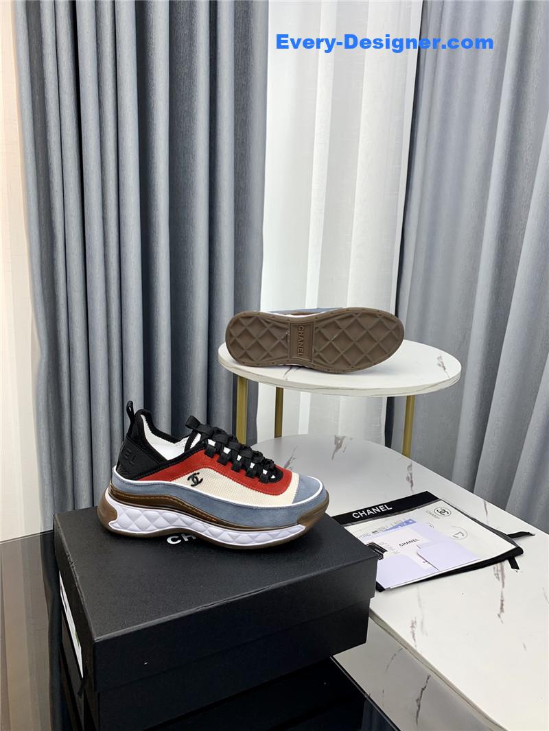 Ch**el new color matching casual sneakers
