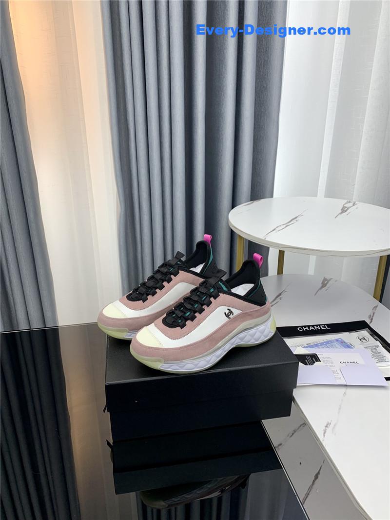 Ch**el new color matching casual sneakers