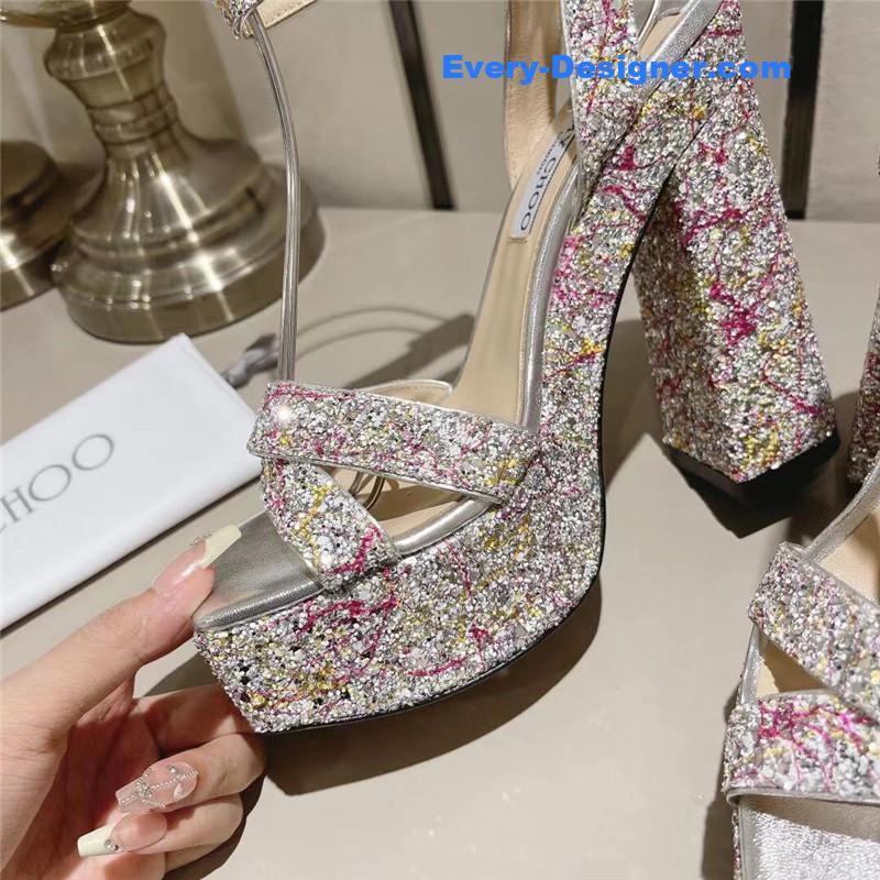 J1m*y Ch00 fashion heel sandals