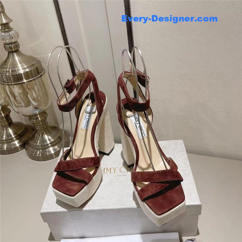 J1m*y Ch00 fashion heel sandals