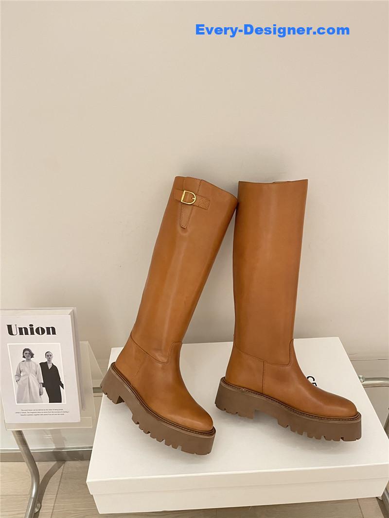 Ce1i*e autumn and winter new thick-soled tall knight boots