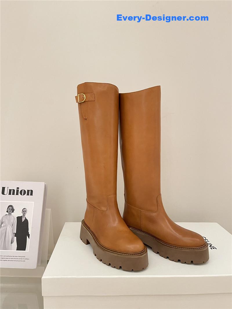 Ce1i*e autumn and winter new thick-soled tall knight boots