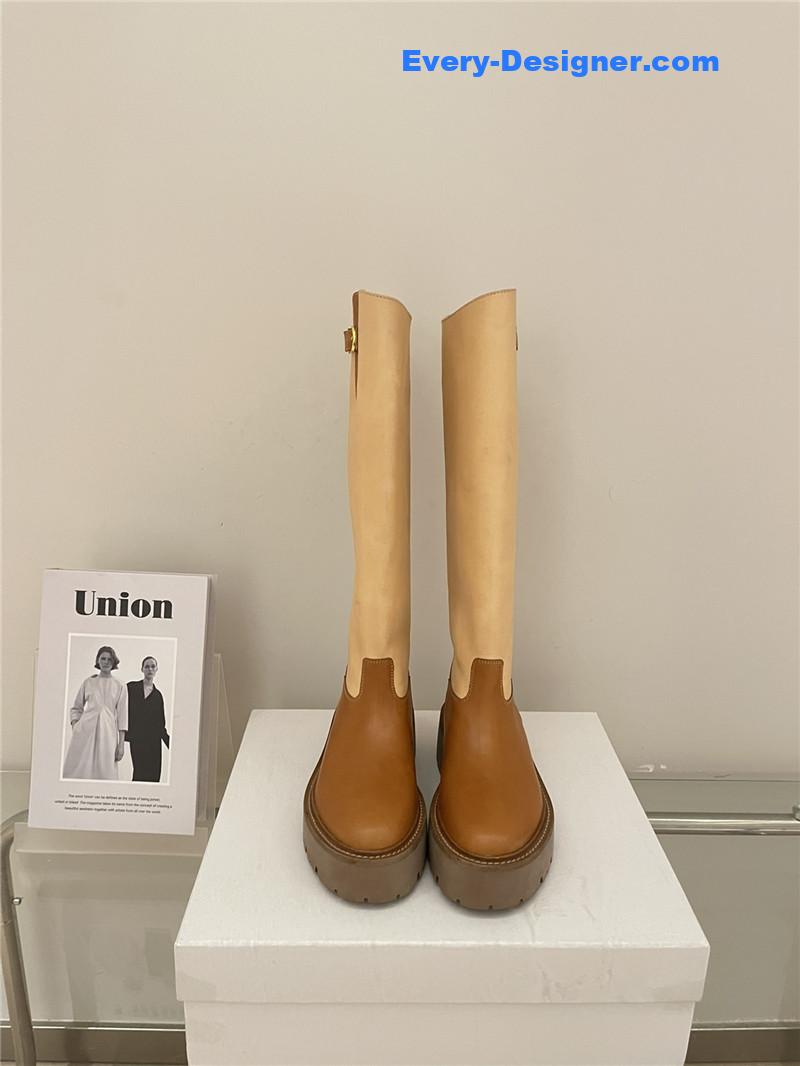 Ce1i*e autumn and winter new thick-soled tall knight boots