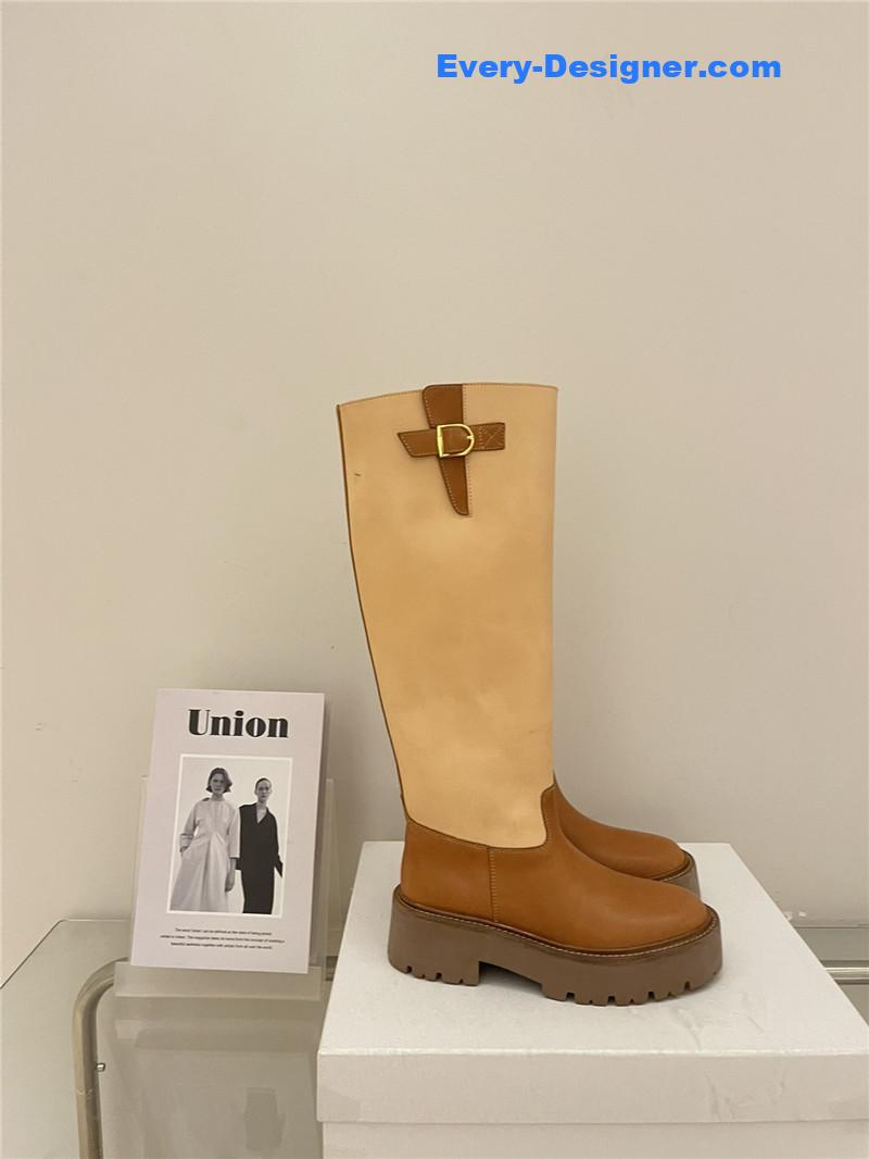 Ce1i*e autumn and winter new thick-soled tall knight boots