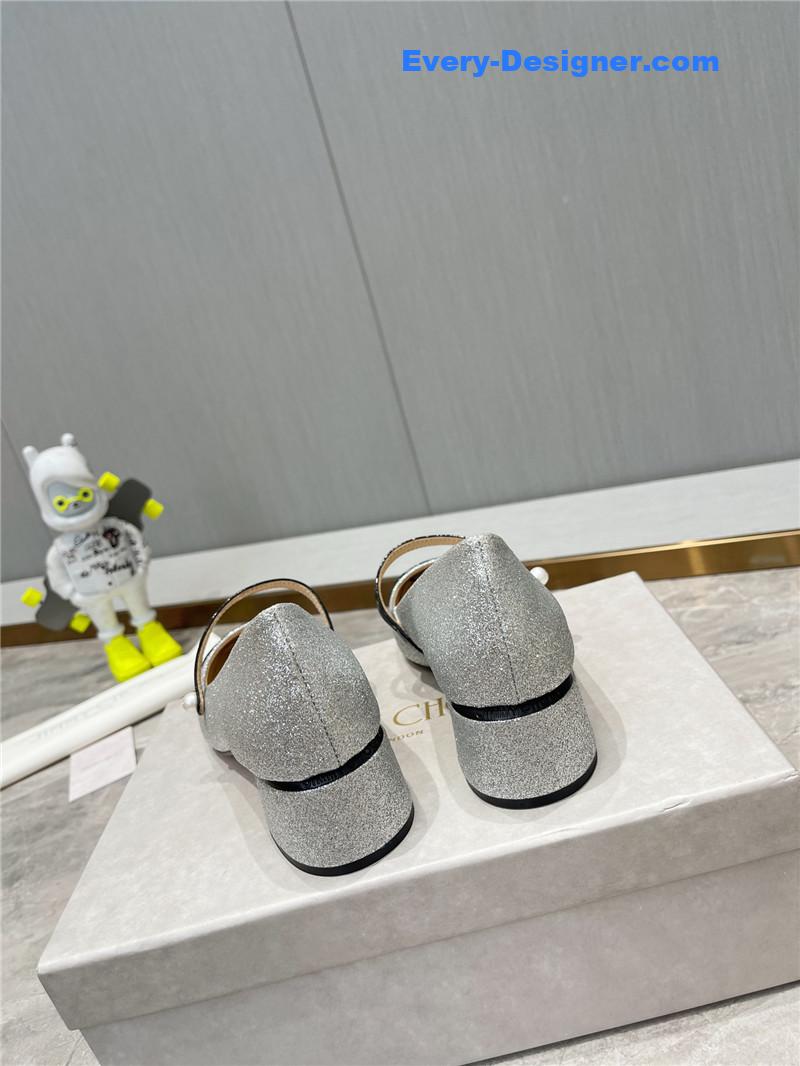 J1m*y Ch00 classic square toe ballerinas