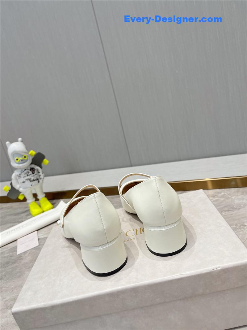 J1m*y Ch00 classic square toe ballerinas