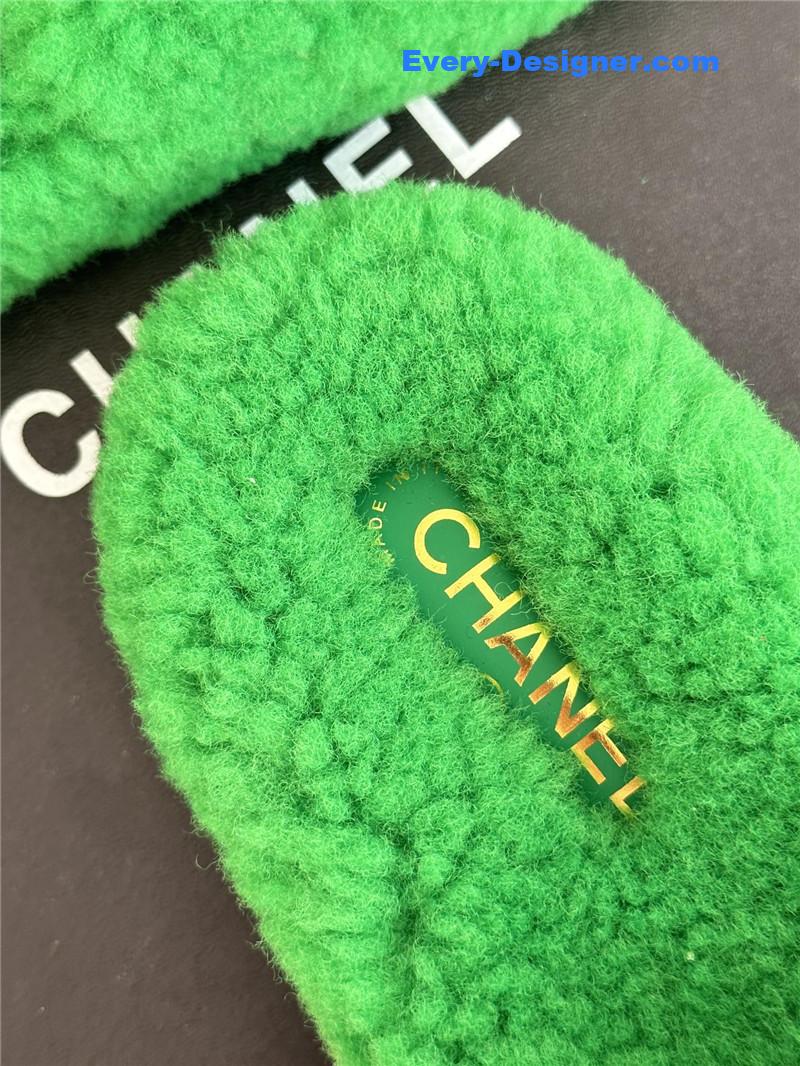 CC classic four seasons double C plush slippers