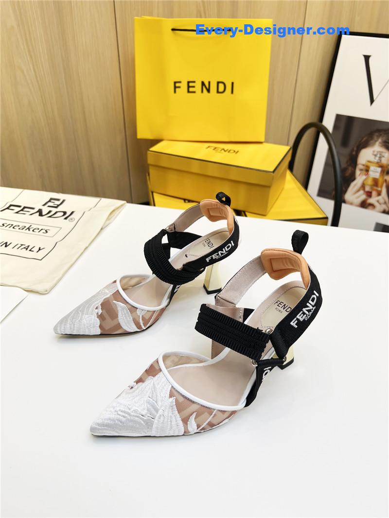 F**di slingback hummingbird pumps