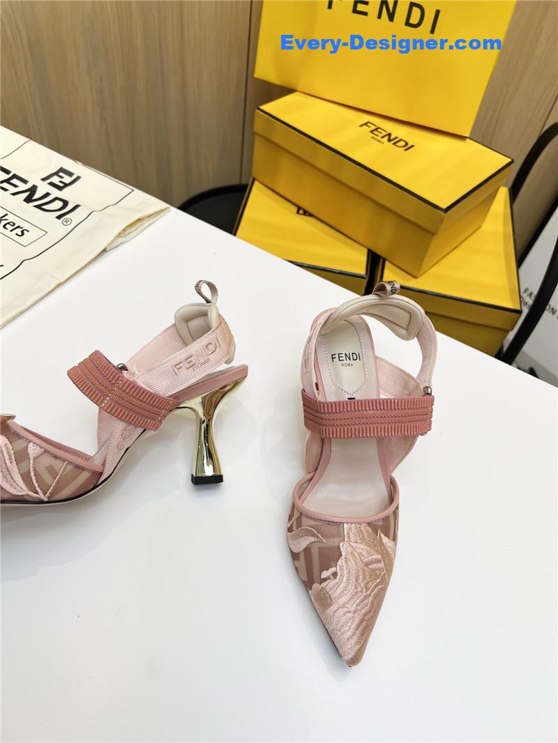 F**di slingback hummingbird pumps