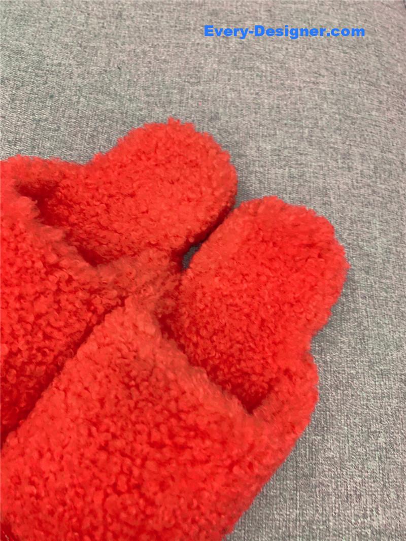 Ba1en*iaga classic fur flat slippers