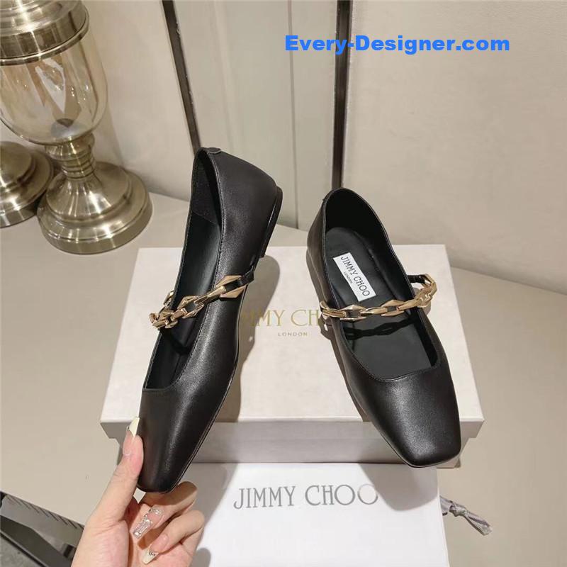 J1m*y Ch00 bow pearl ballet flats