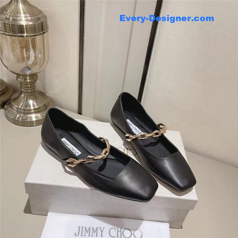 J1m*y Ch00 bow pearl ballet flats