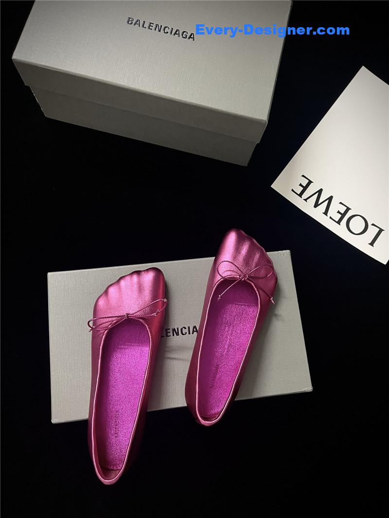 Ba1en*iaga fall/winter show toe ballerinas
