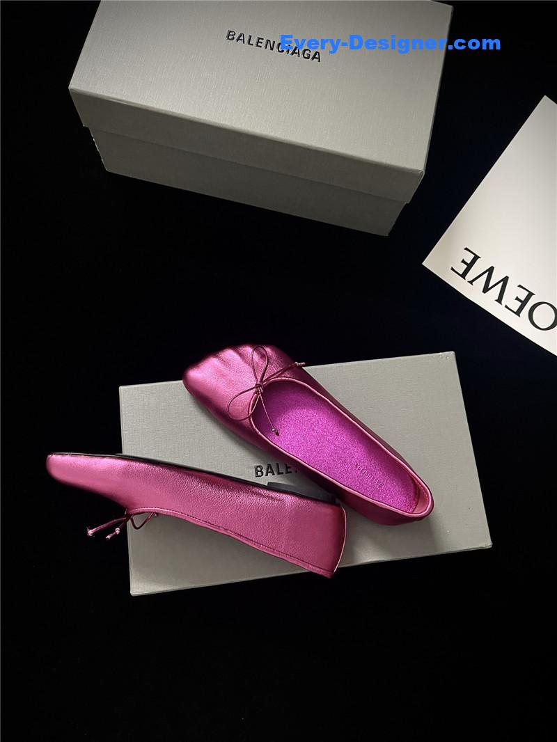 Ba1en*iaga fall/winter show toe ballerinas