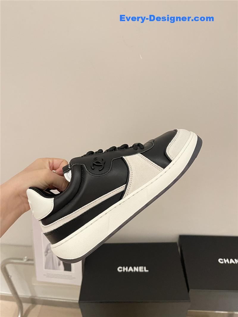 Ch**el early autumn panda color matching sneakers