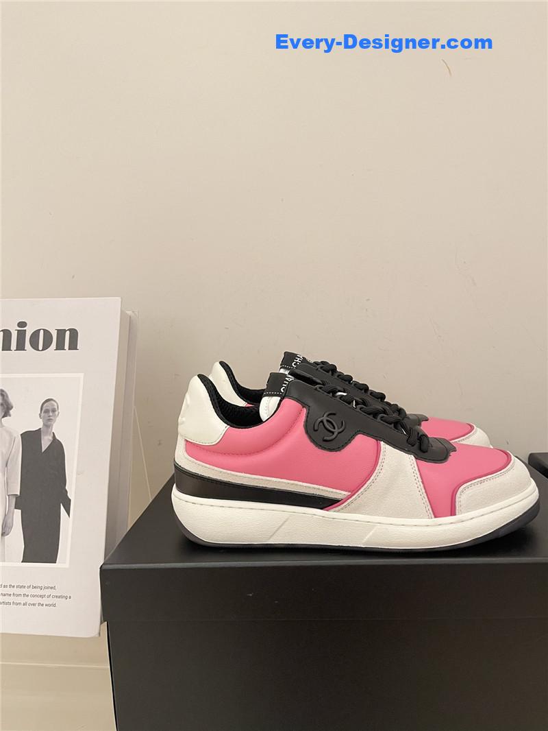 Ch**el early autumn panda color matching sneakers