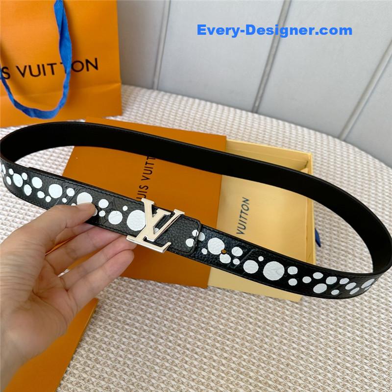 l0vis Vvtt0n lv polka dot print belt