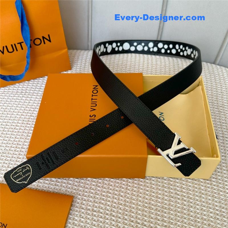 l0vis Vvtt0n lv polka dot print belt