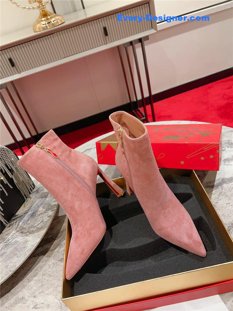 Chr1st1an louboutin banana heel boots