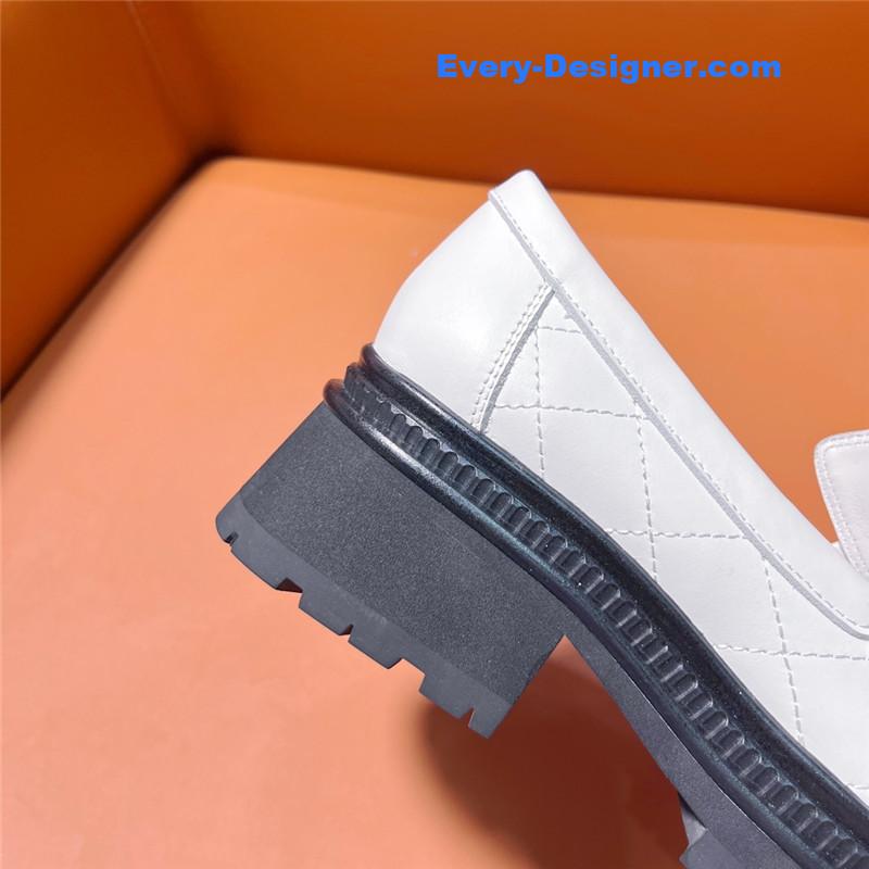 CC classic double C letter logo loafers