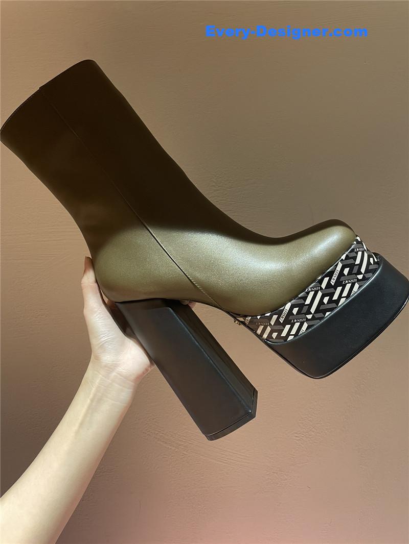 Versace autumn winter new high heel boots