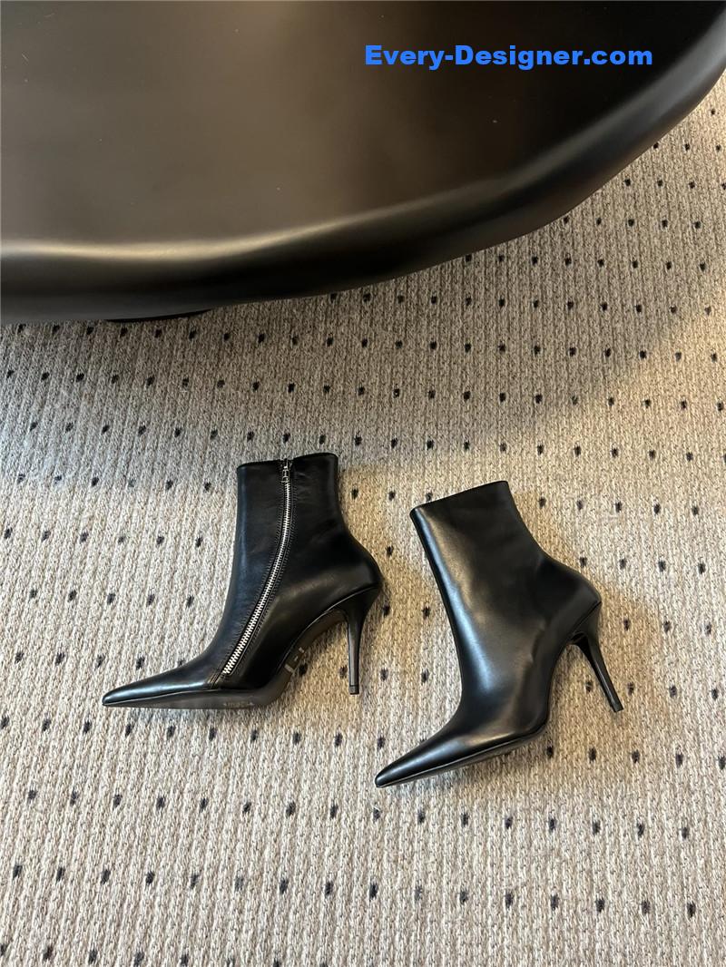Ba1en*iaga pointed toe zip boots