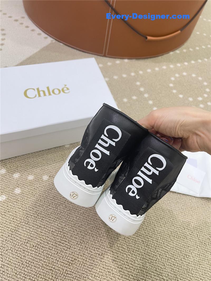 Chloe Classic Petal Sole Summer Lace Loafers
