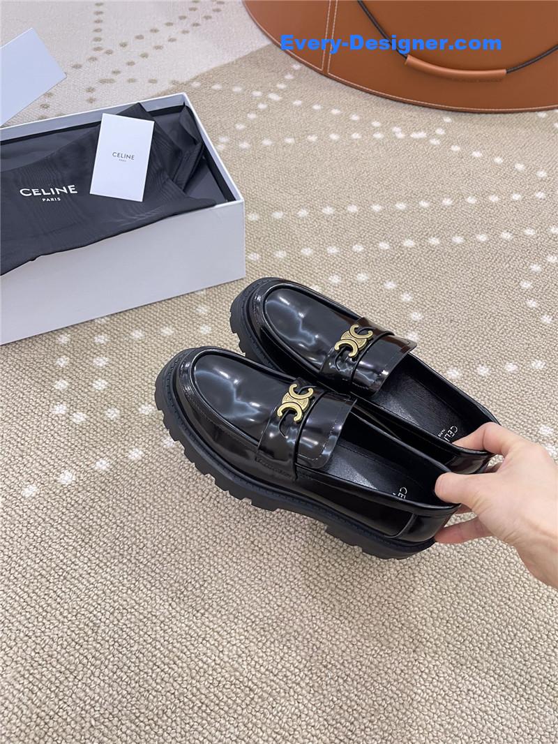 Ce1i*e new thick-soled retro style loafers