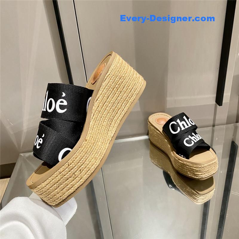Chloe Cross Braided Roman Slippers