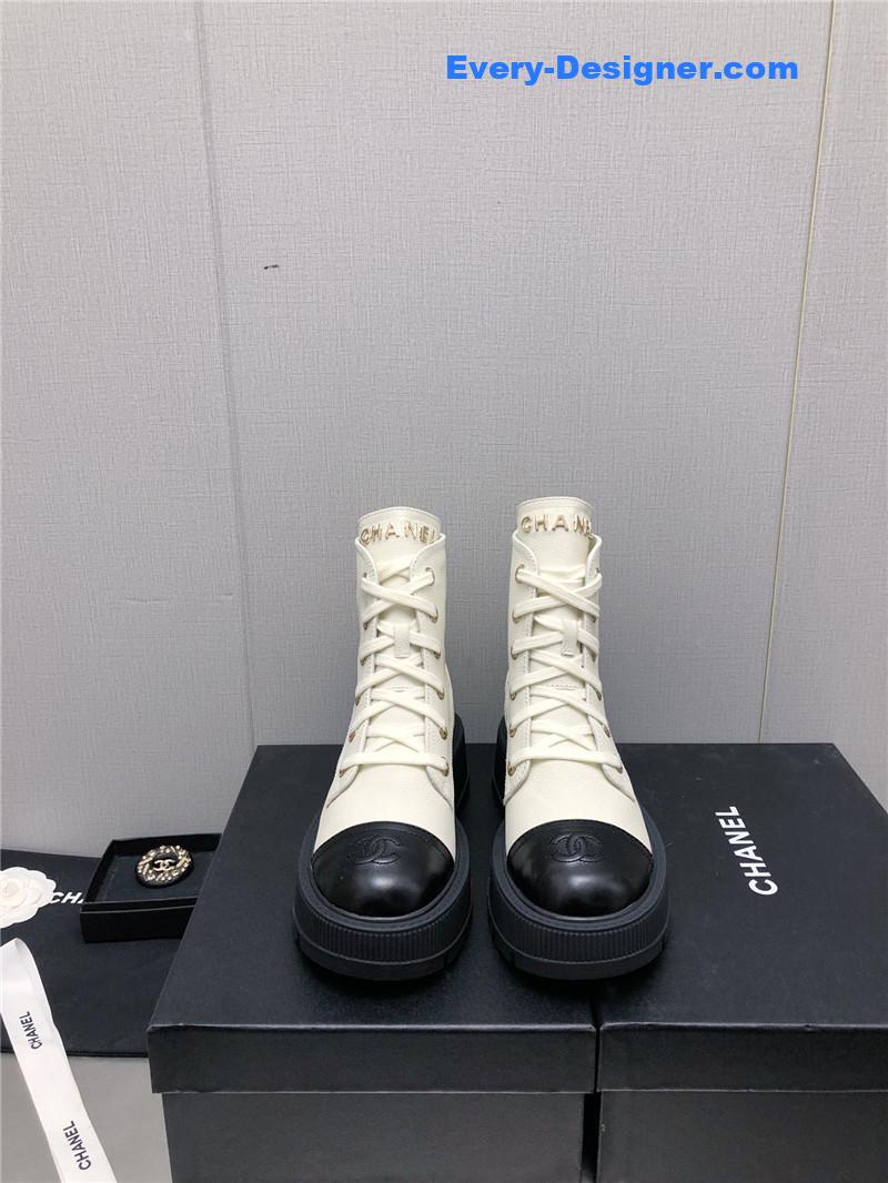 CC C buckle platform Martin ankle boots
