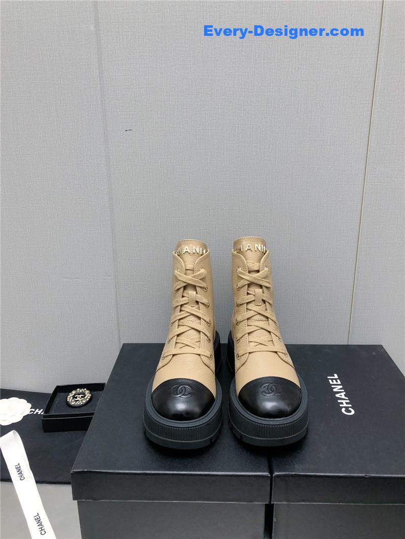 CC C buckle platform Martin ankle boots