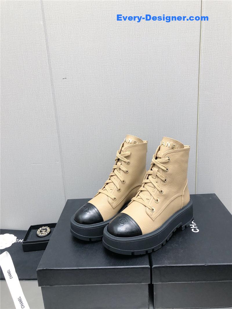 CC C buckle platform Martin ankle boots
