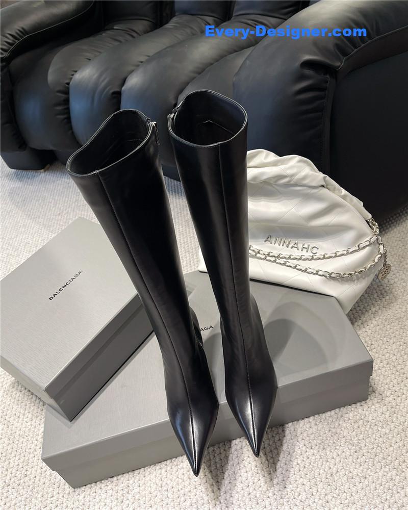 Ba1en*iaga fall/winter zip up heeled boots
