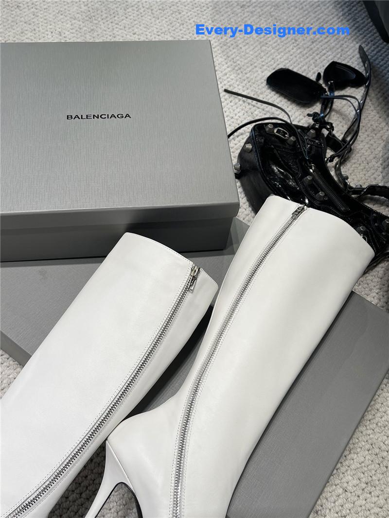 Ba1en*iaga fall/winter zip up heeled boots