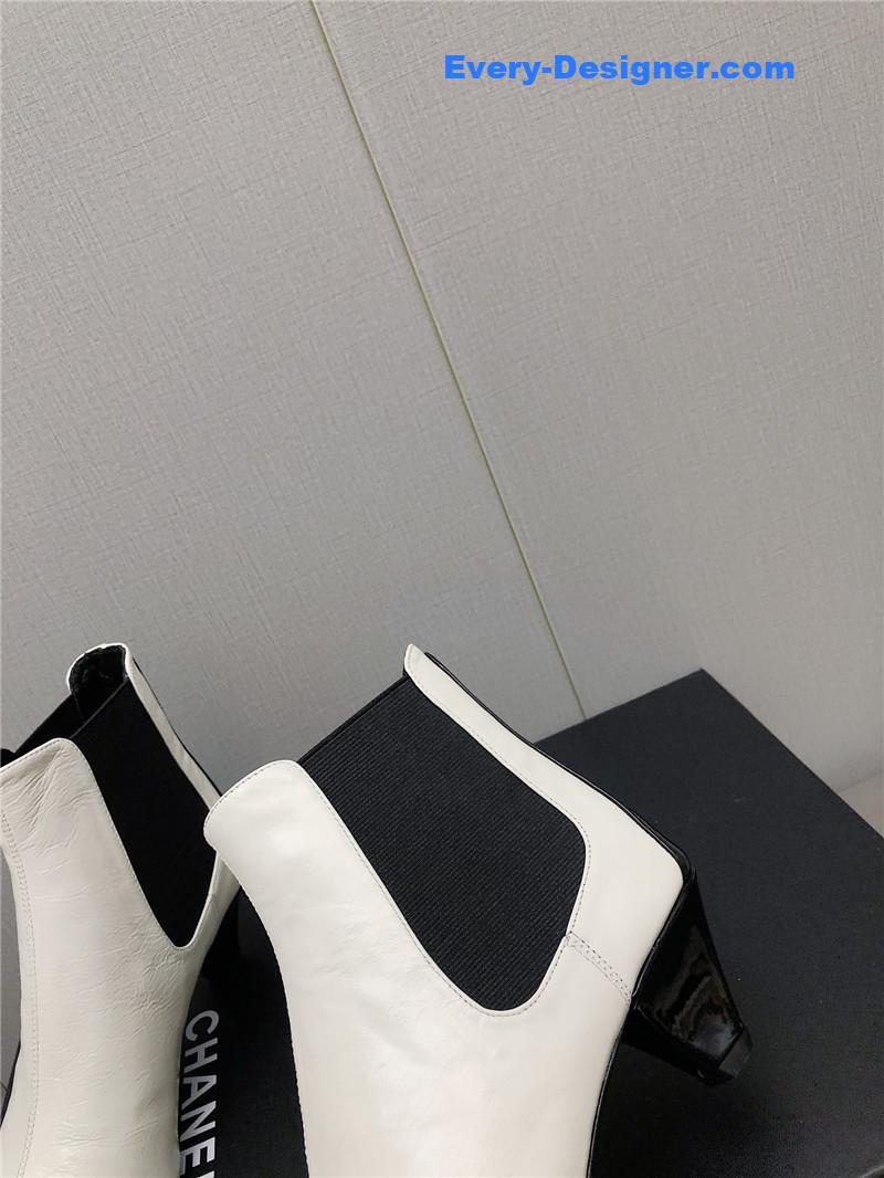 CC classic color block ankle boots