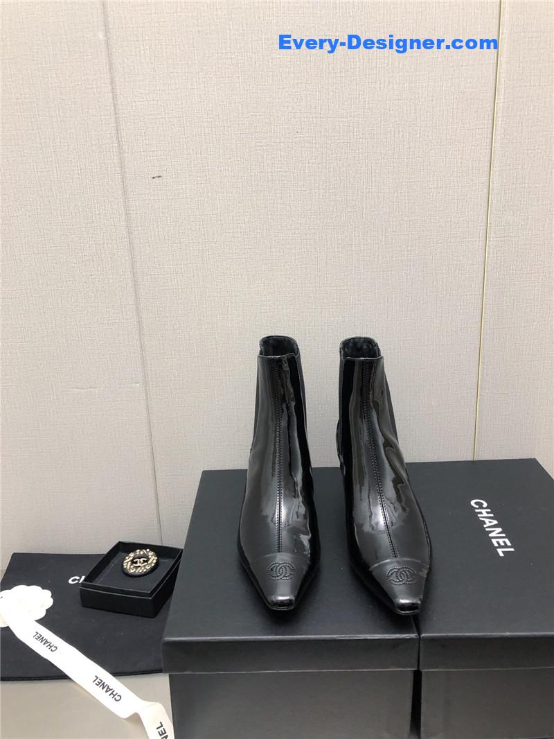 CC classic color block ankle boots