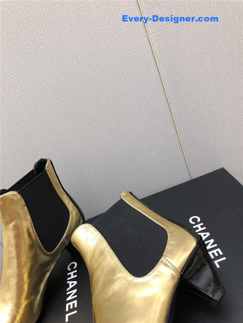 CC classic color block ankle boots
