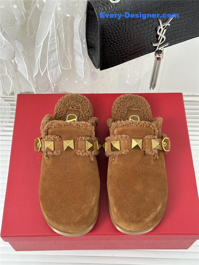 Va1e*ntin0 retro style rivets wool half mop